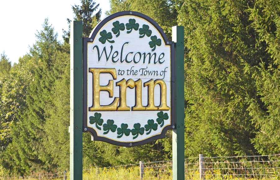welcome to Erin, ontario